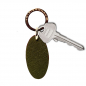 Preview: Trixi Gronau leather key fob Urbany Tejus Lizzard embossing olive